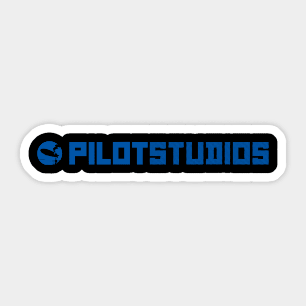 Pilot Studios Logo Blue Sticker by PilotStudios